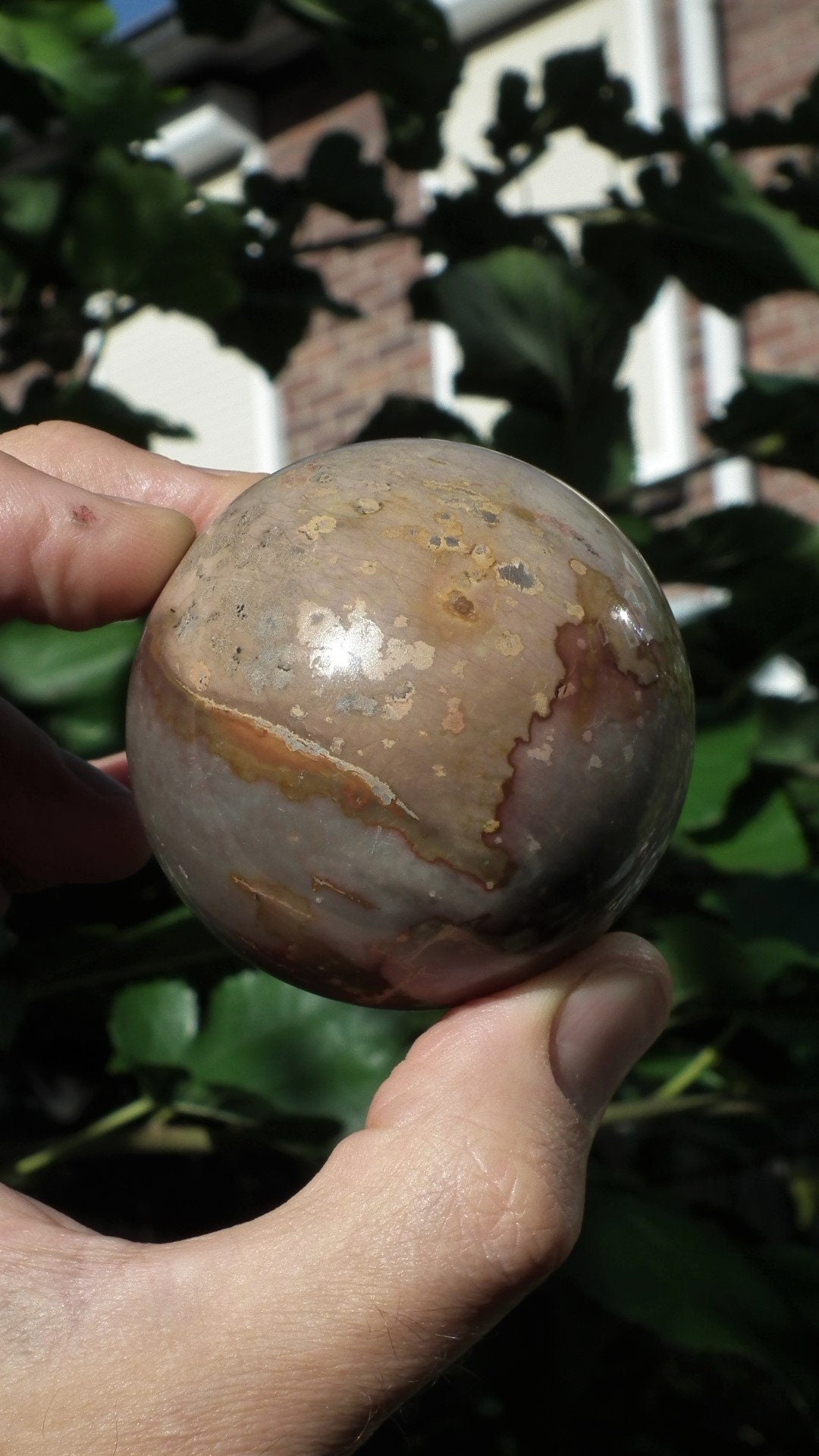 Polychrome jasper sphere 59mm