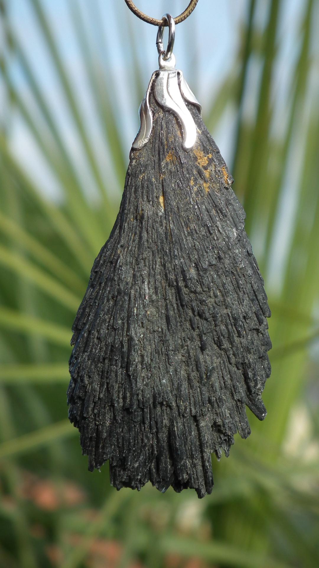 Black Kyanite pendant