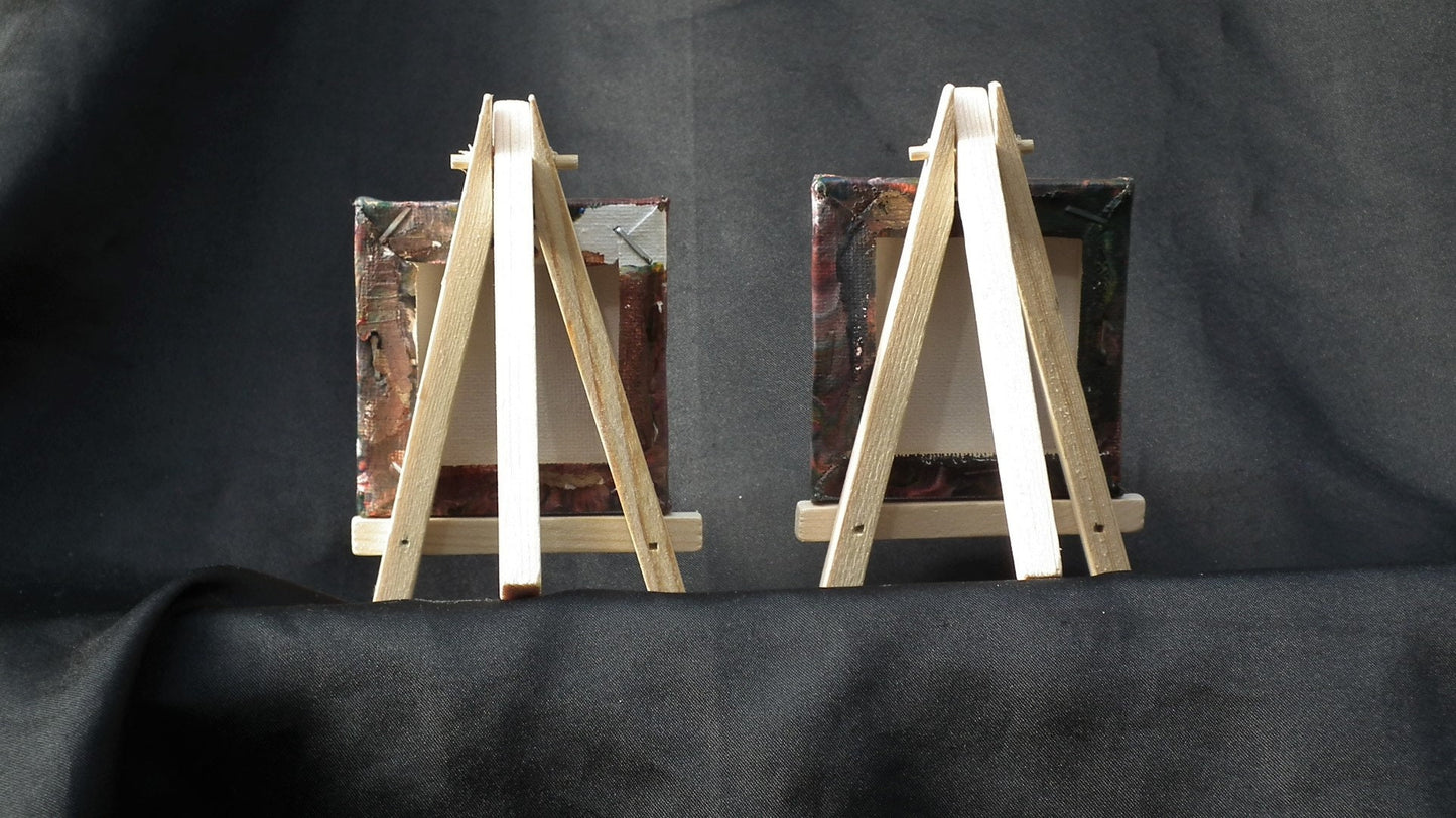 Abstract Acrylic flow painting, Duo