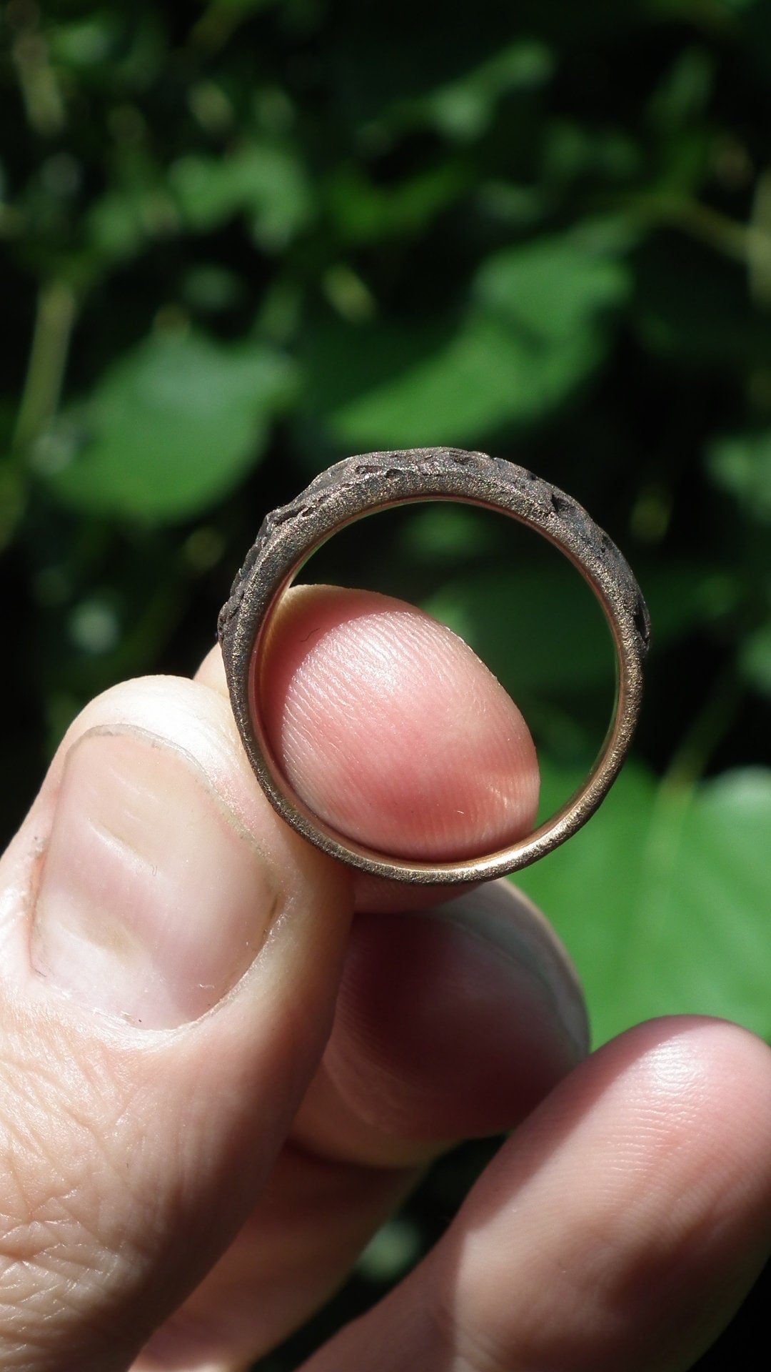 Handmade bronze ring