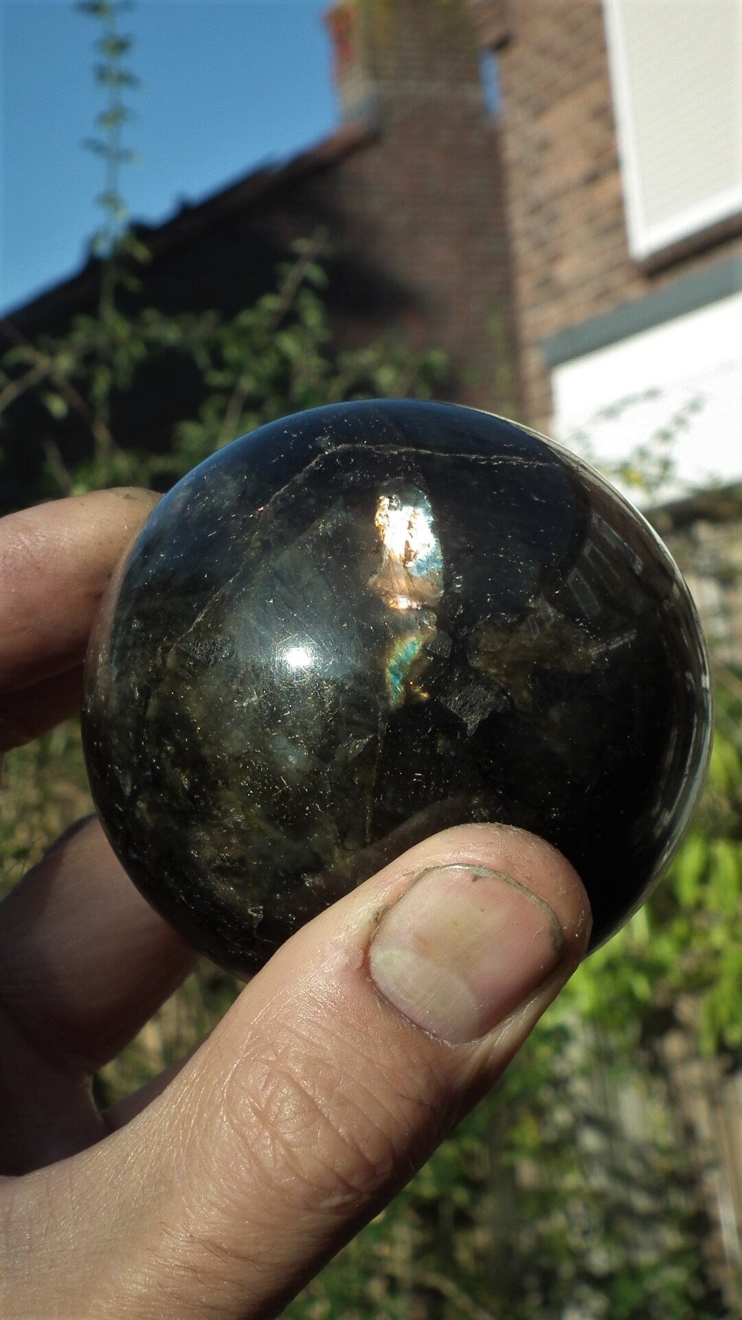66mm Labradorite sphere from Madagaskar