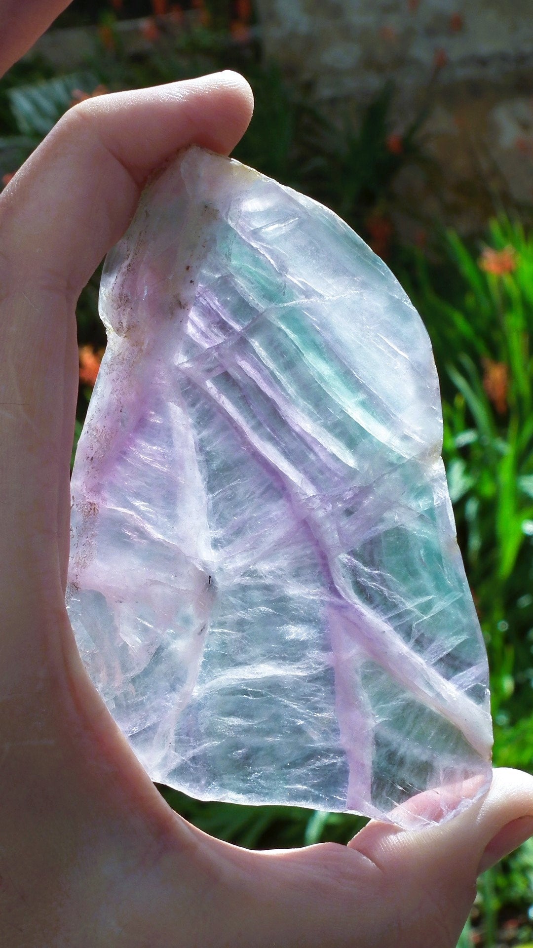 Rainbow Fluorite Slab