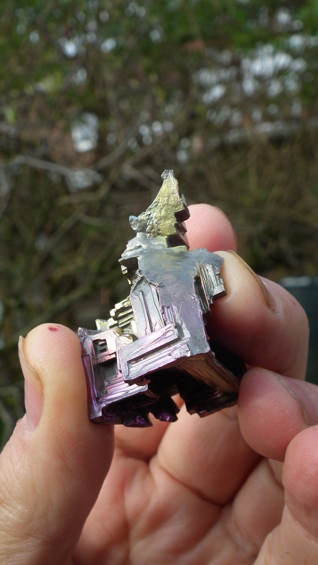 Bismuth crystal / Natural Bismuth geode