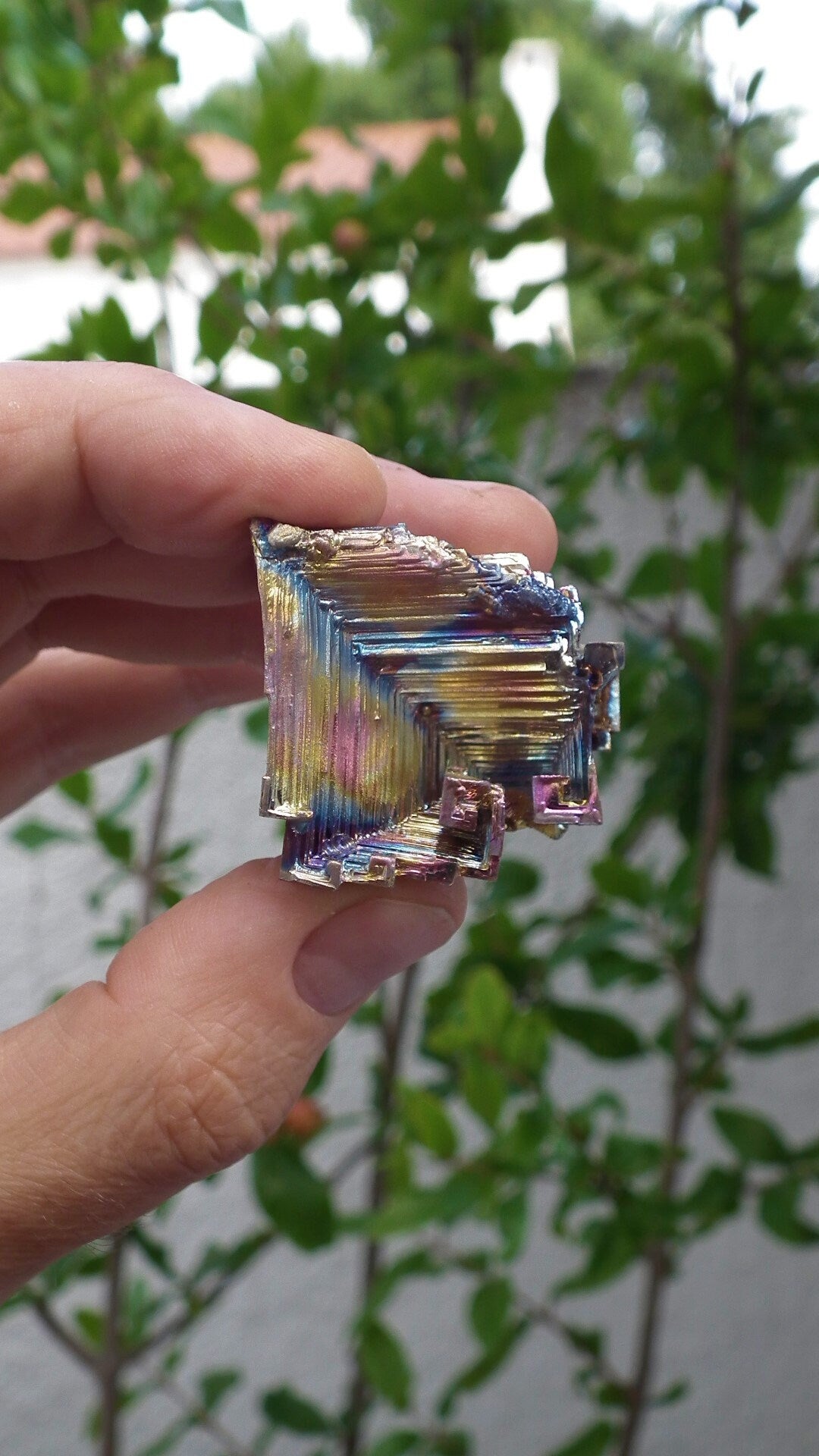 Bismuth crystal / Natural Bismuth geode