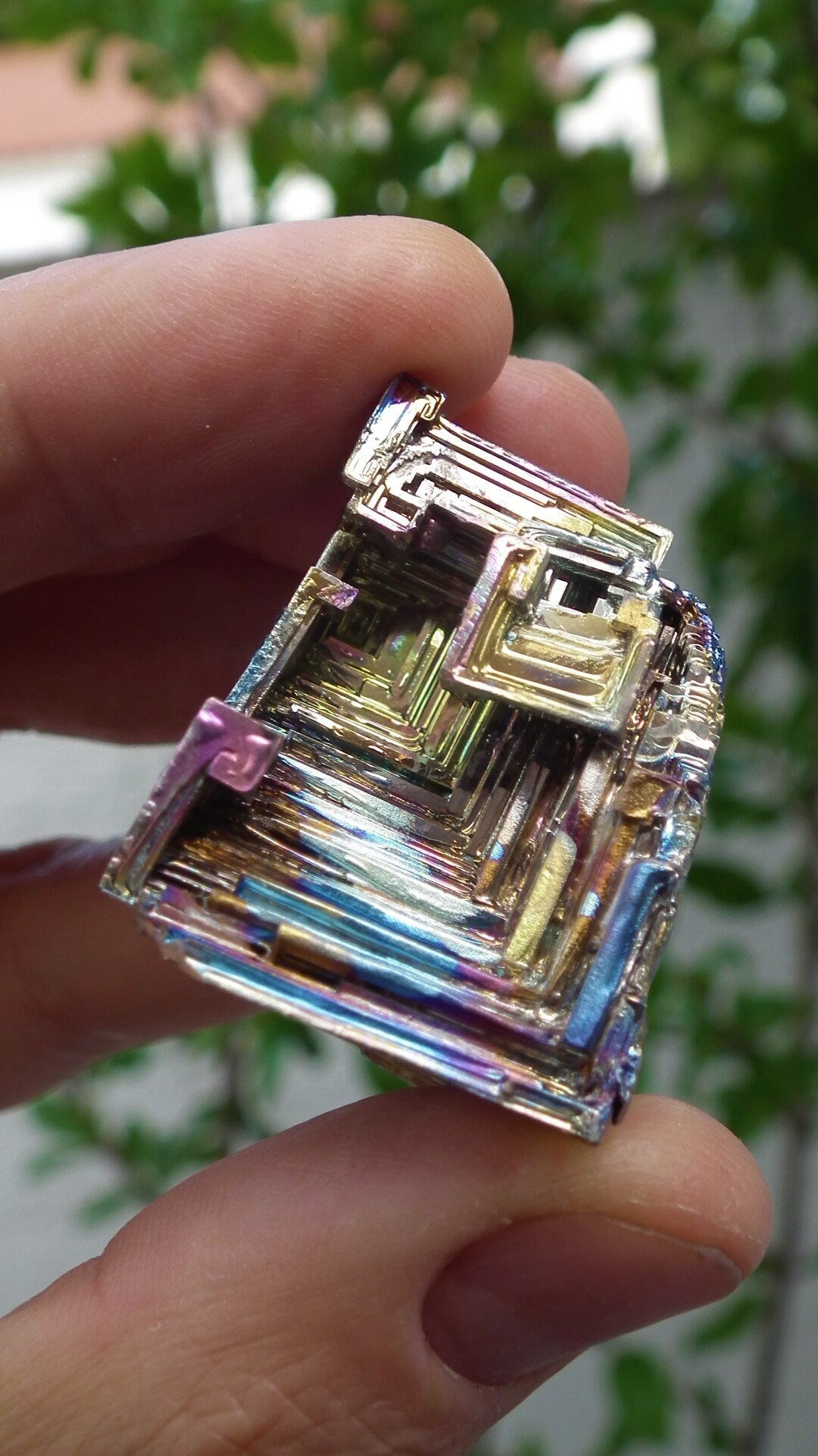 Bismuth crystal / Natural Bismuth geode