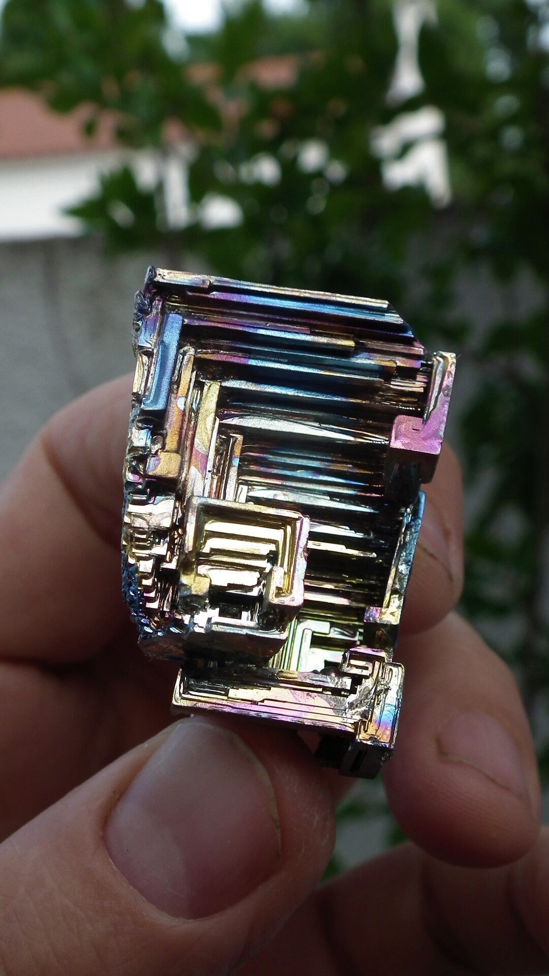 Bismuth crystal / Natural Bismuth geode