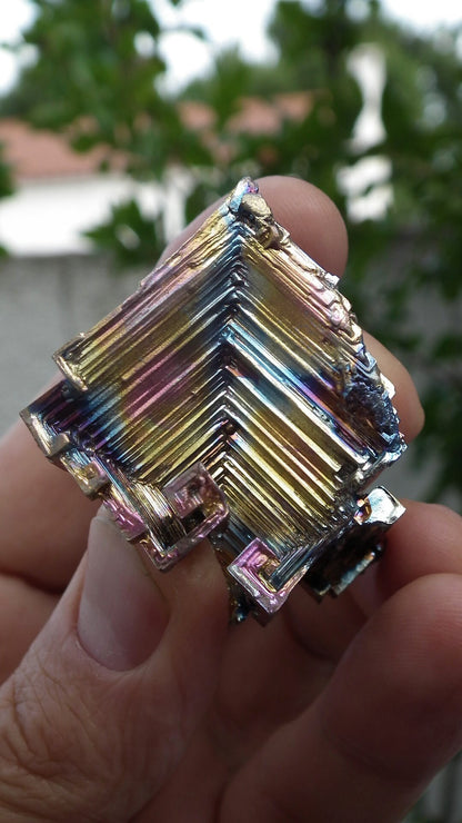 Bismuth crystal / Natural Bismuth geode