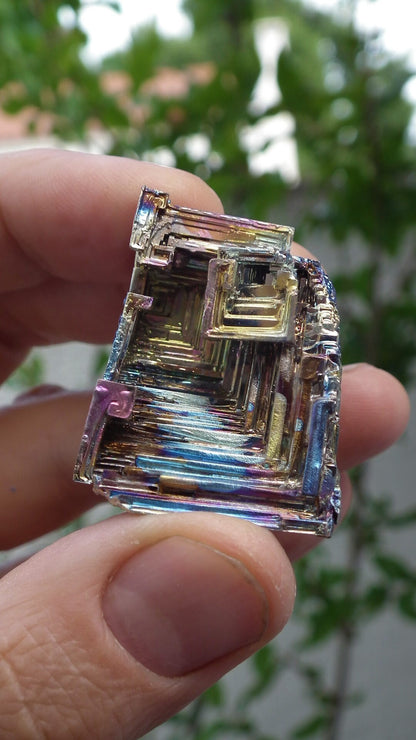 Bismuth crystal / Natural Bismuth geode