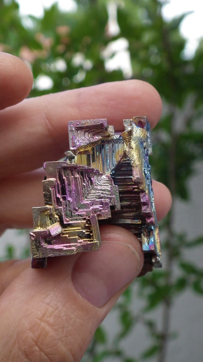 Bismuth crystal / Natural Bismuth geode