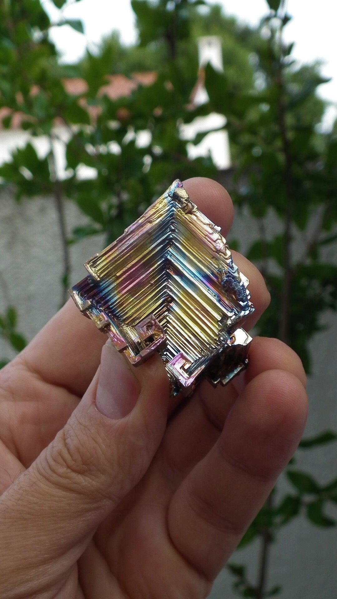 Bismuth crystal / Natural Bismuth geode