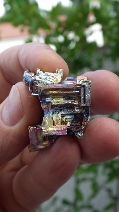 Bismuth crystal / Natural Bismuth geode