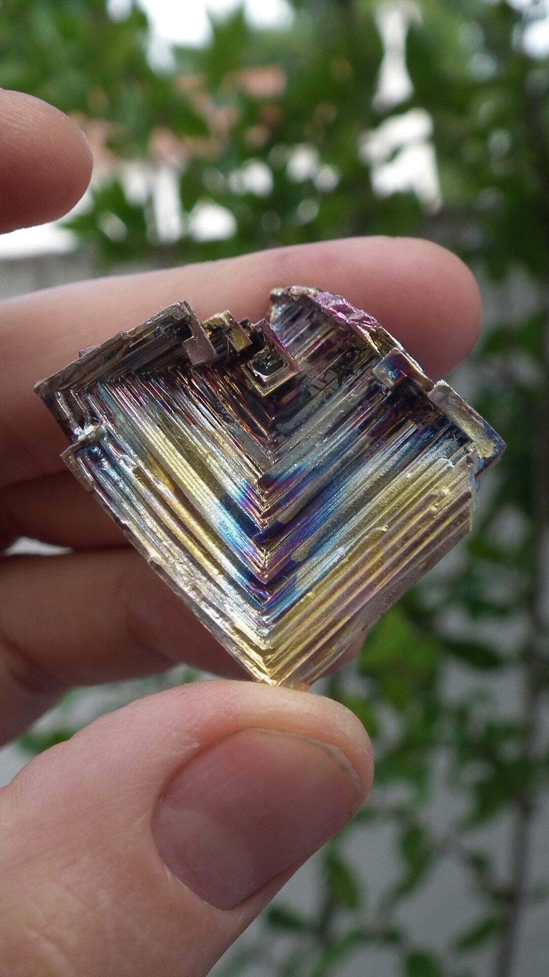 Bismuth crystal / Natural Bismuth geode