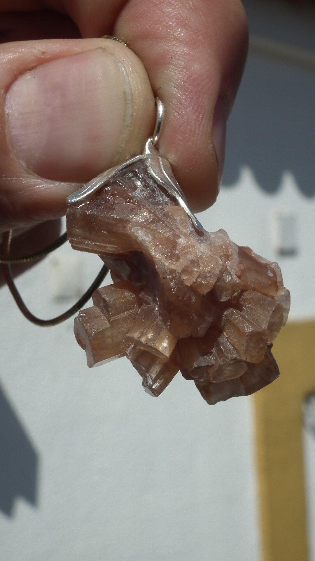 Aragonite necklace / Aragonite crystal