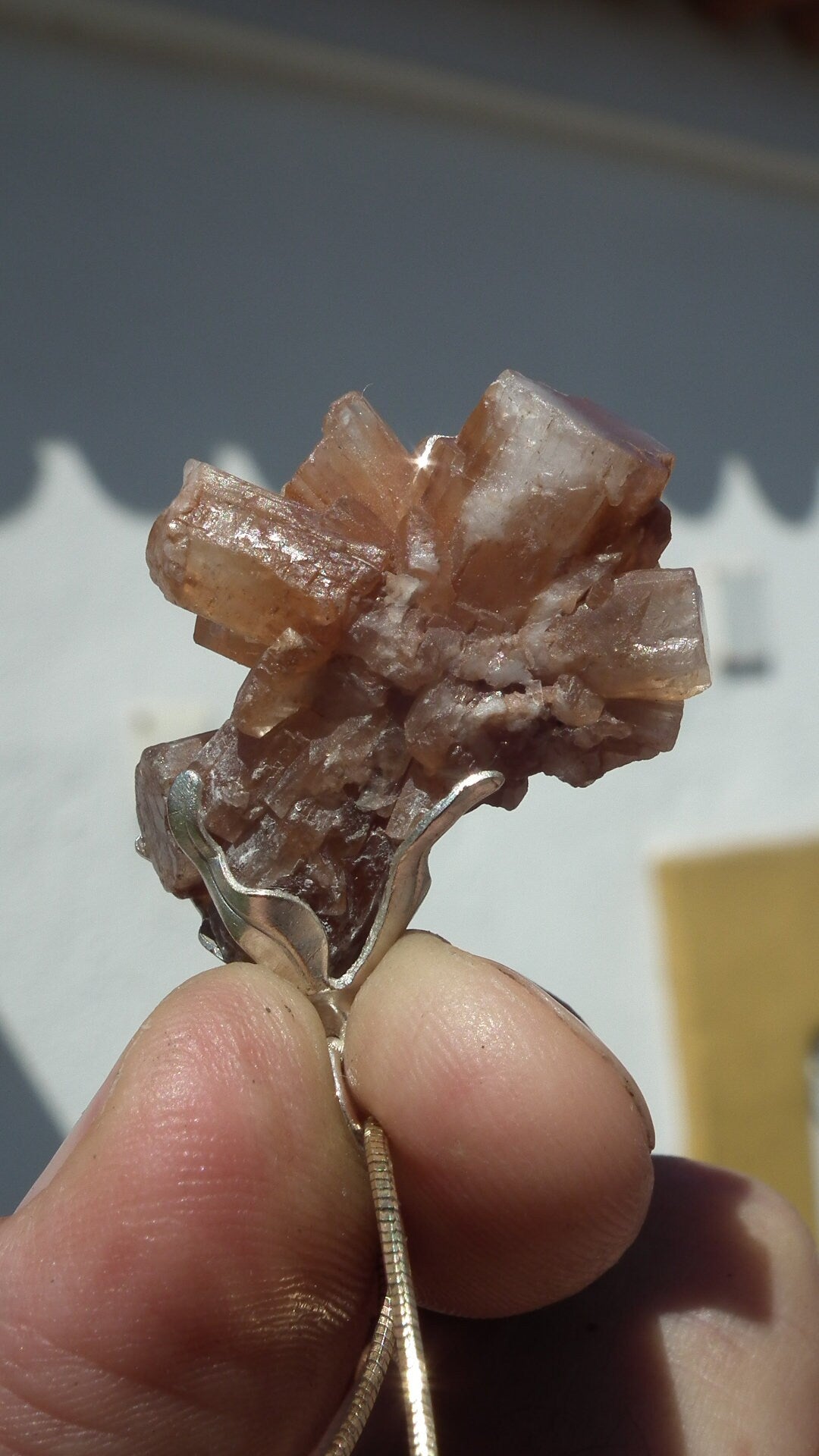 Aragonite necklace / Aragonite crystal