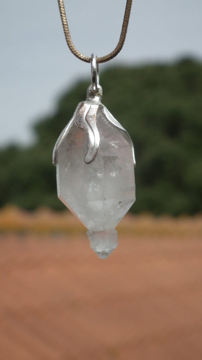 Herkimer diamond necklace // XXL Herkimer diamond necklace