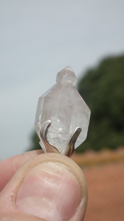 Herkimer diamond necklace // XXL Herkimer diamond necklace