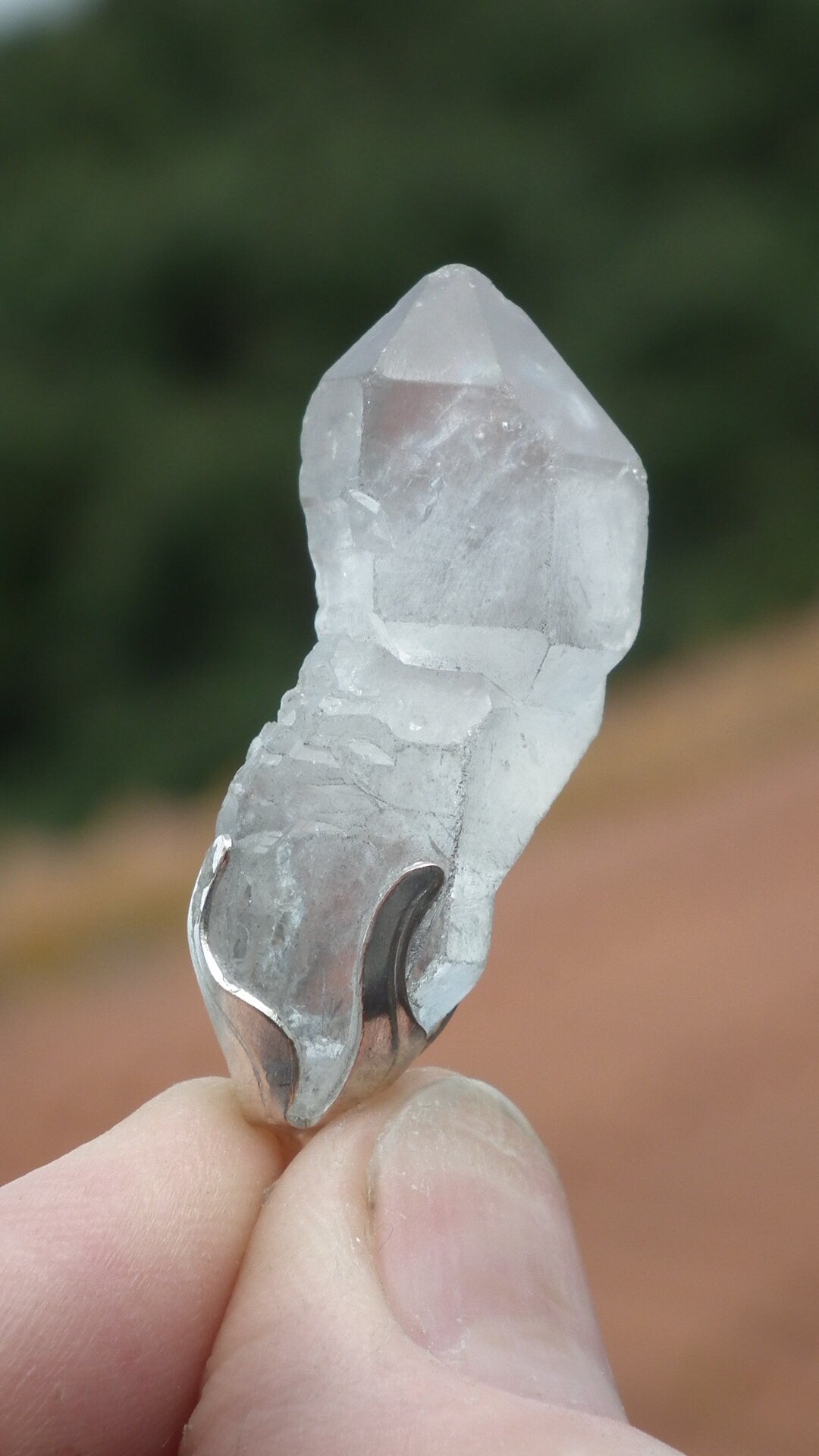 Herkimer diamond pendant