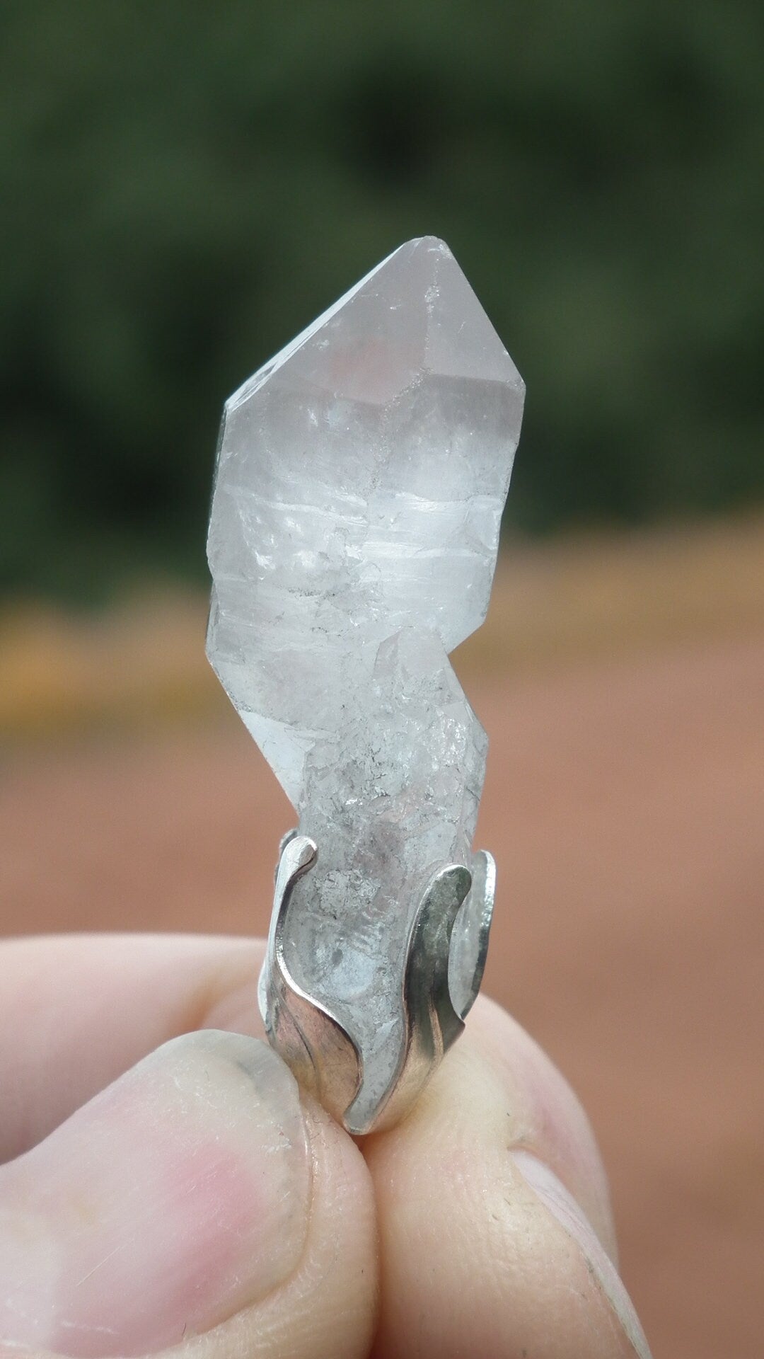 Herkimer diamond pendant