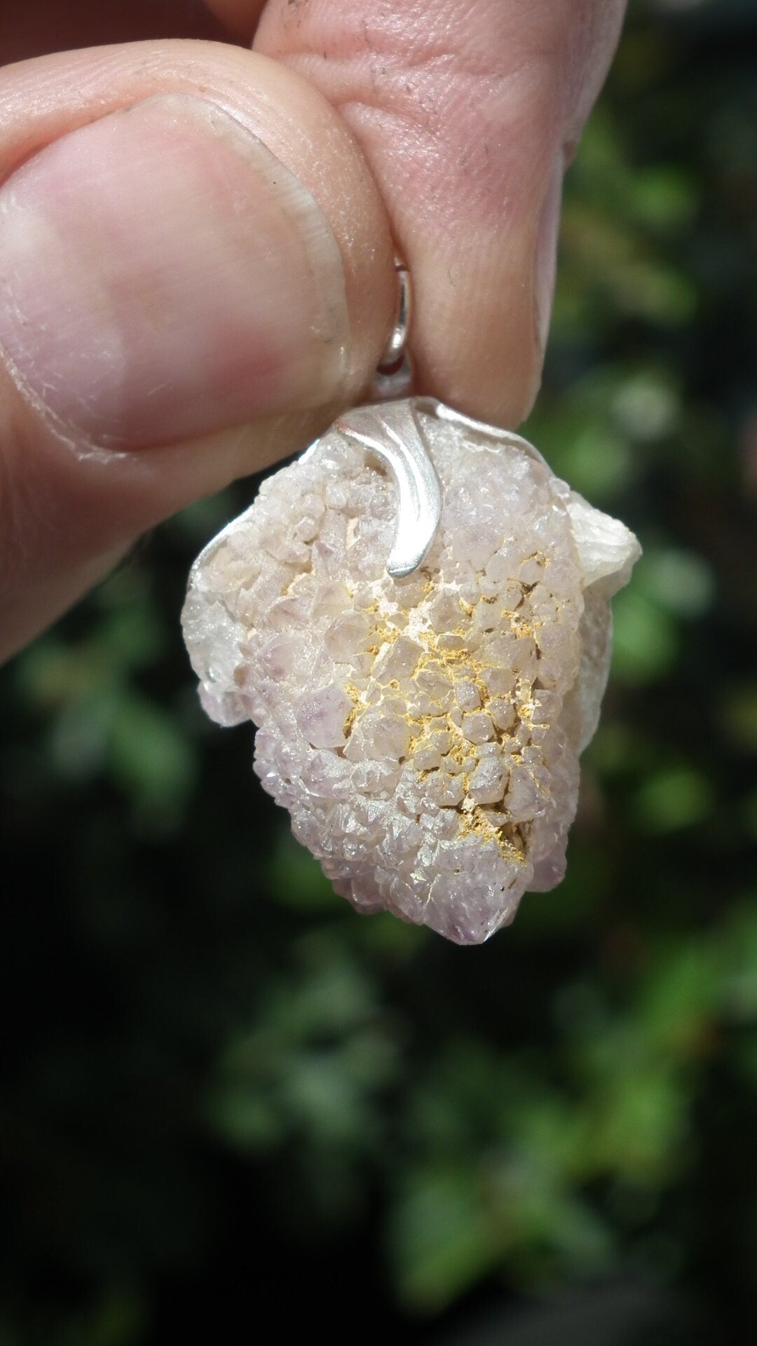 Spirit quartz Pendant / Cactus quarts/ Citrine / Limonite