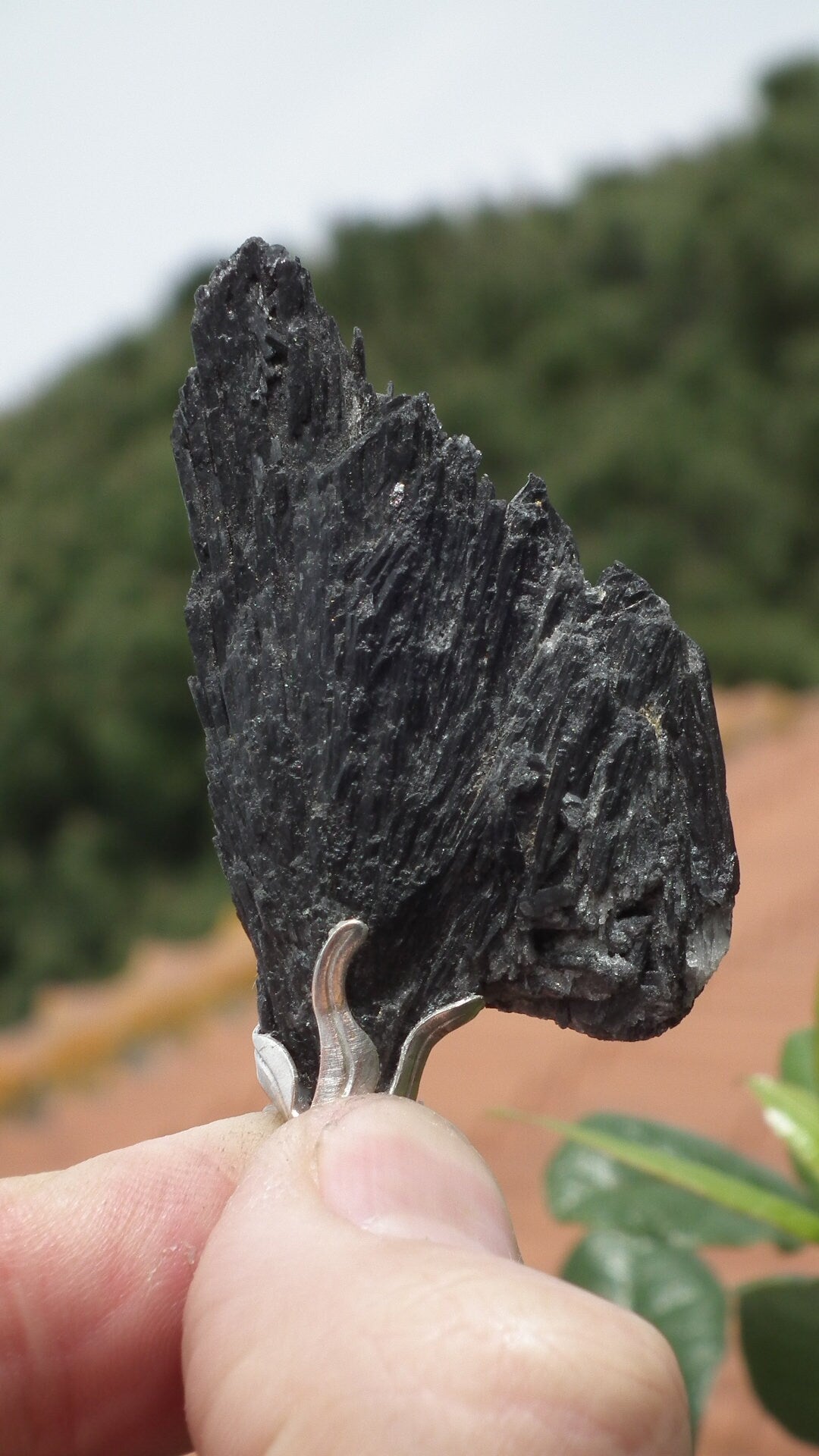 Black Kyanite pendant