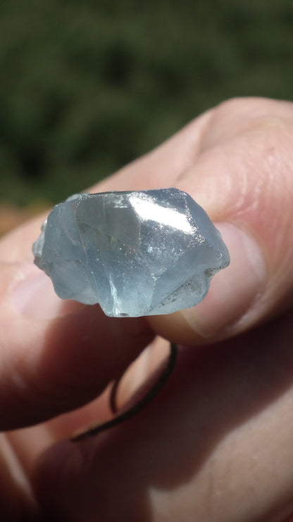 Celestite necklace / Celestite crystal / Blue celestite