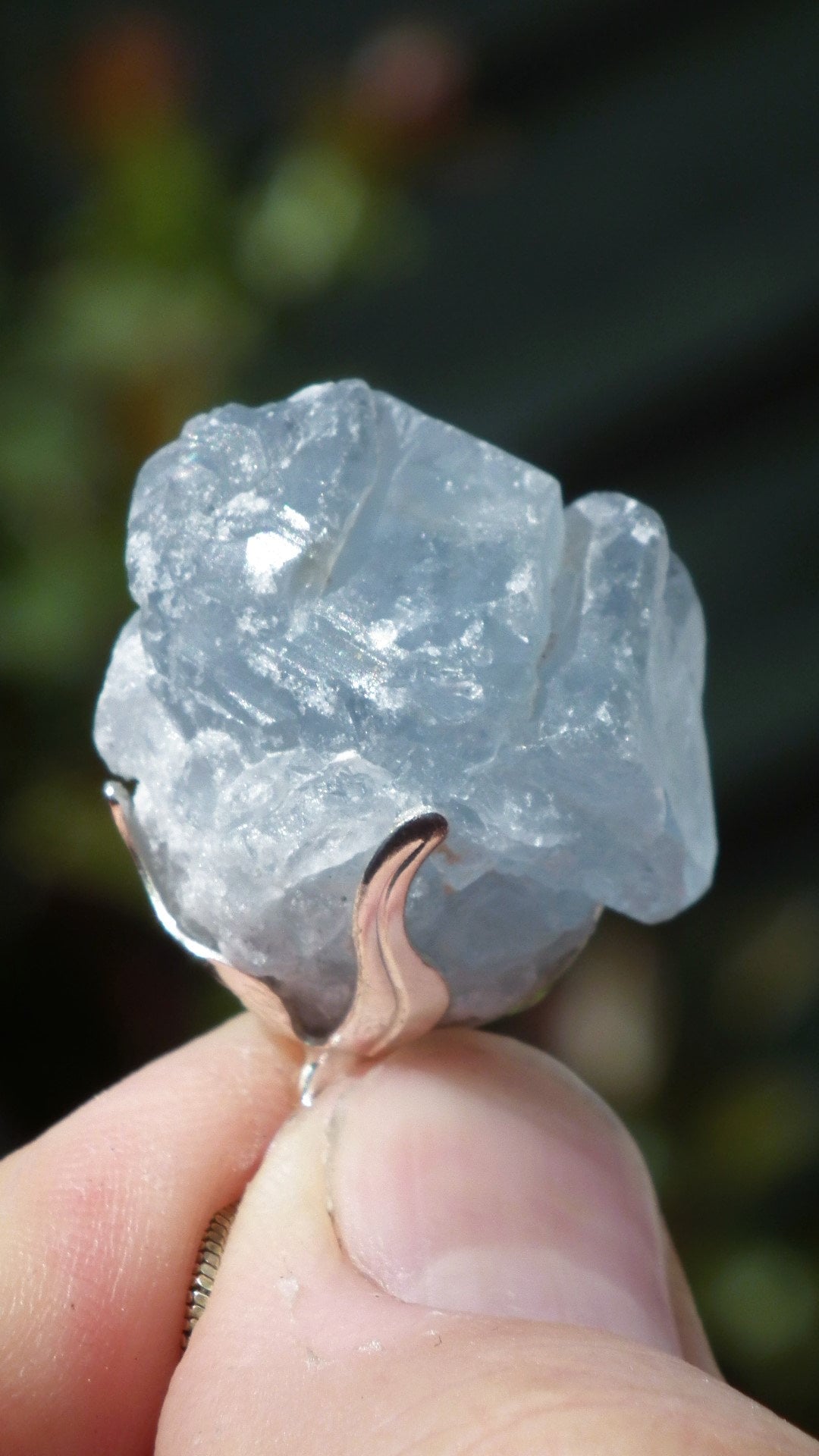 Celestite pendant