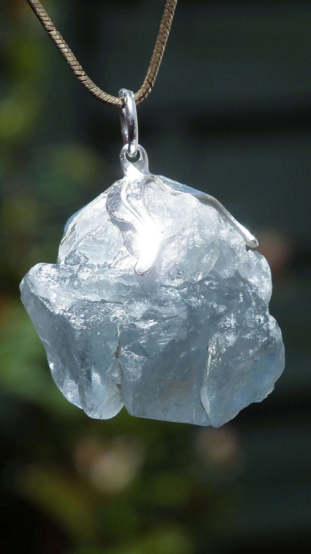 Celestite pendant