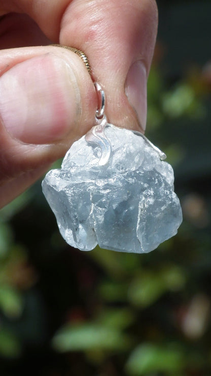 Celestite pendant