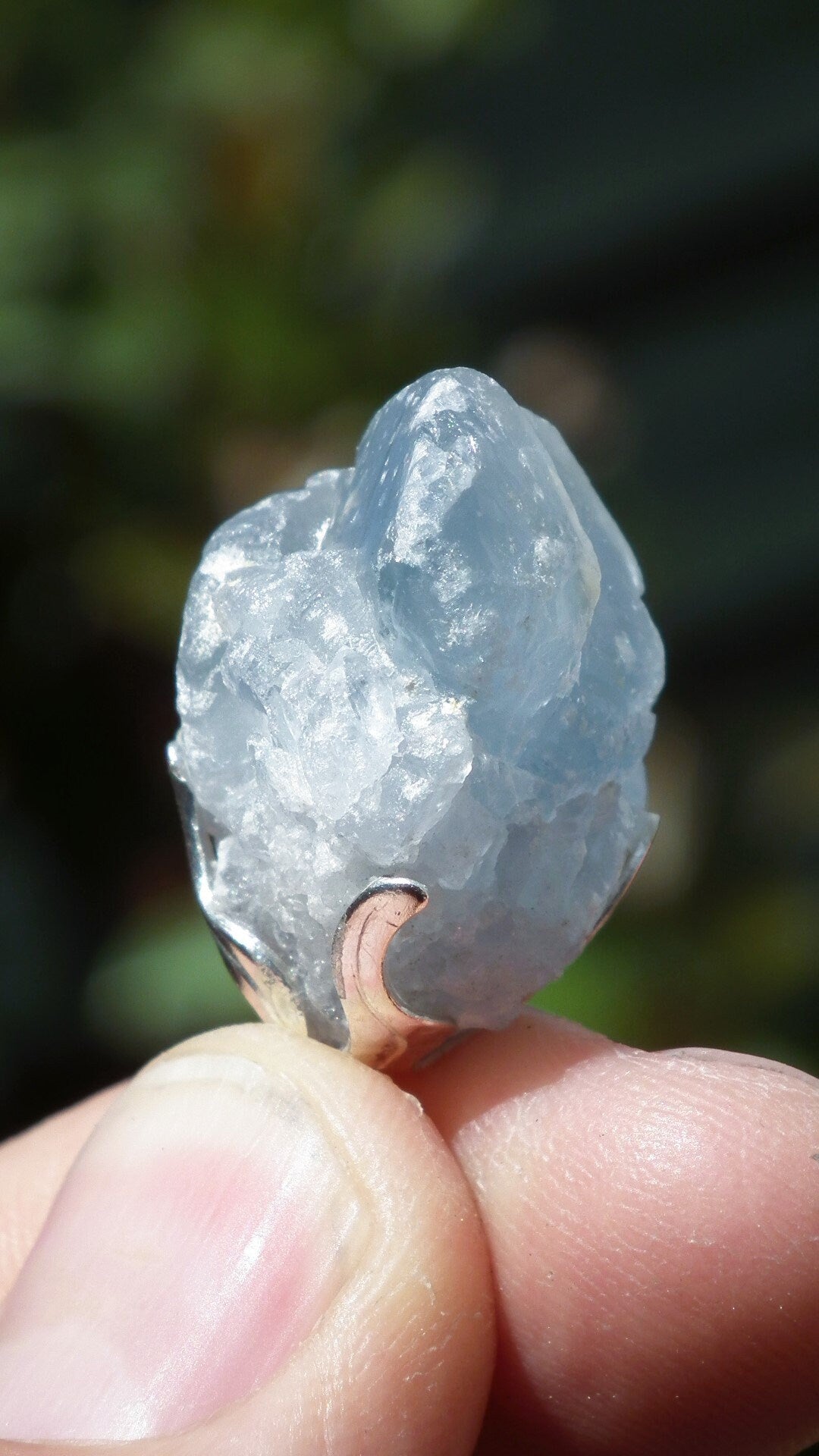 Celestite pendant