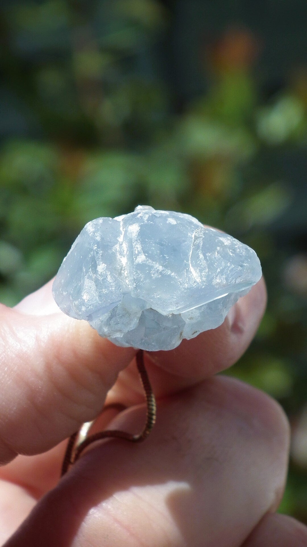 Celestite pendant