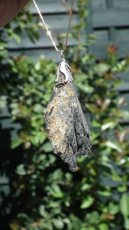 Black Kyanite pendant