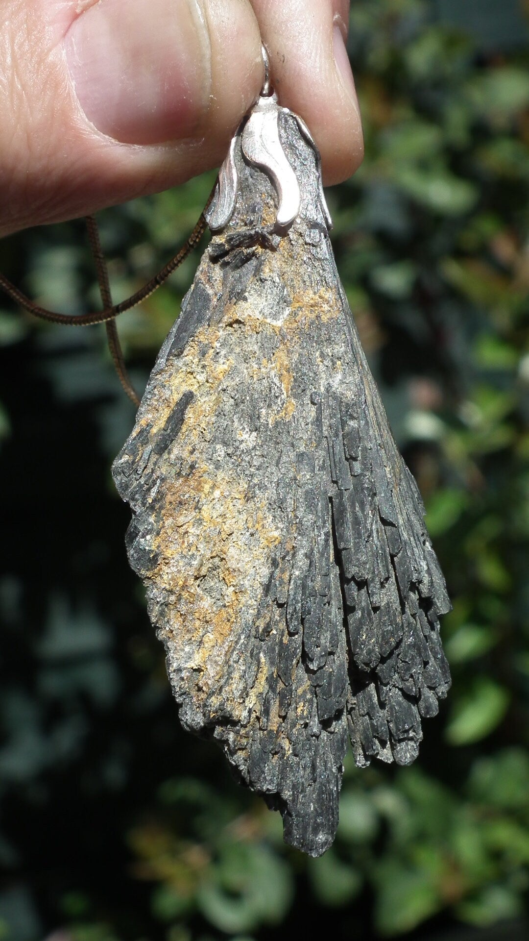 Black Kyanite pendant