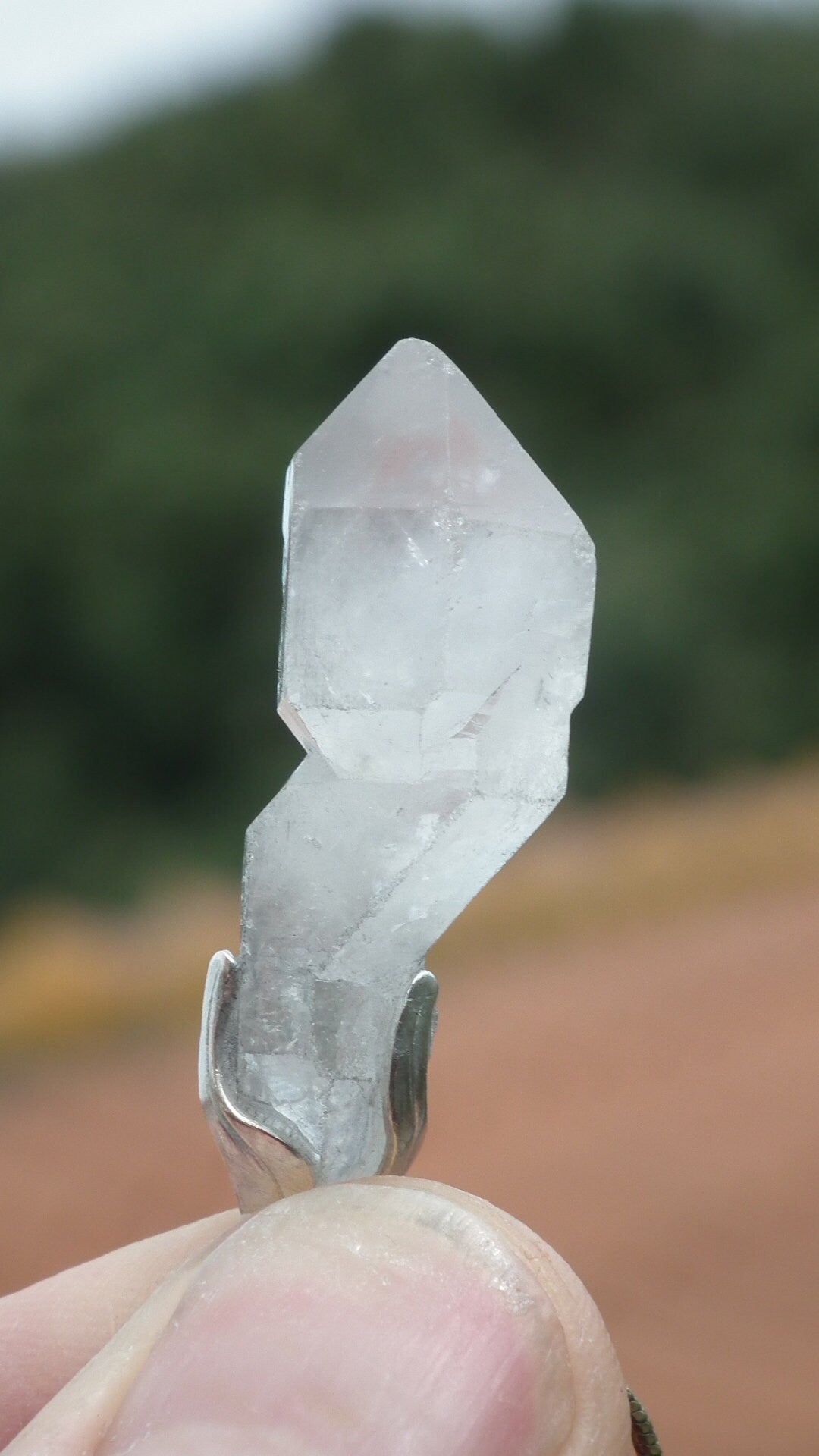 Herkimer diamond pendant