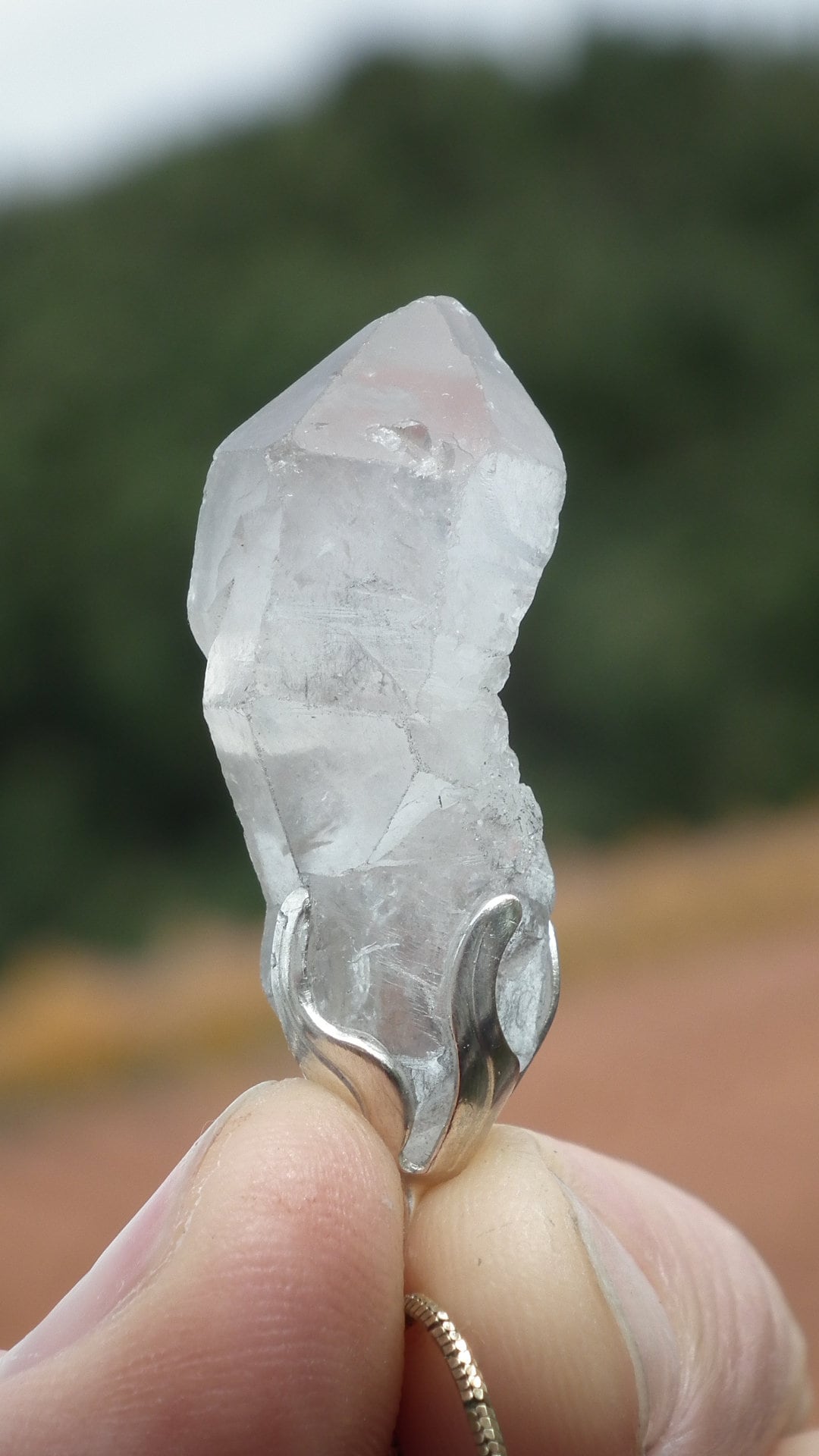 Herkimer diamond pendant