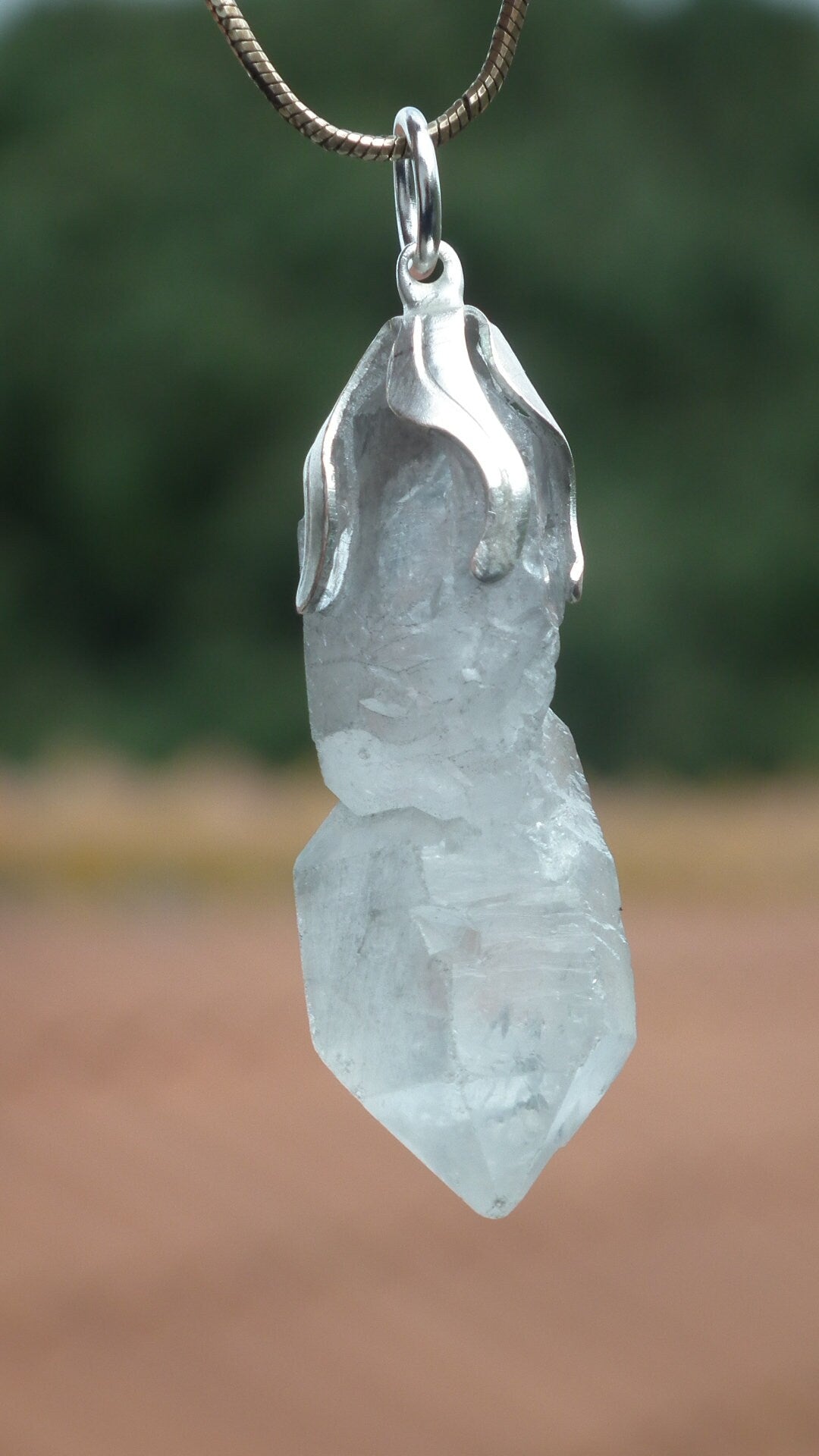 Herkimer diamond pendant