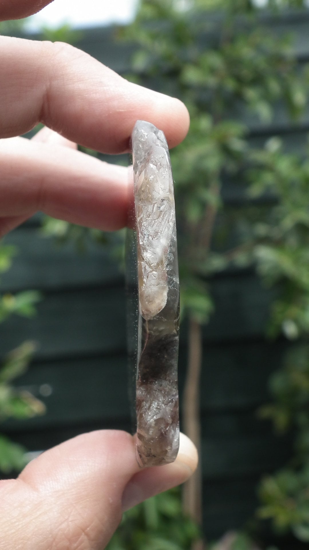 Super 7 polished freeform, Amethyst cacoxenite