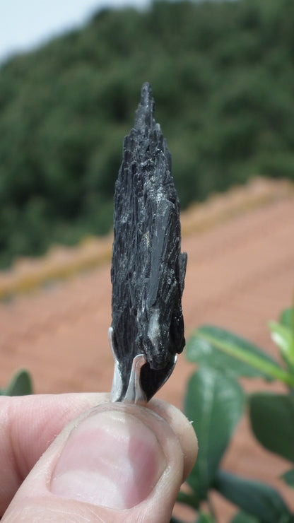 Black Kyanite pendant