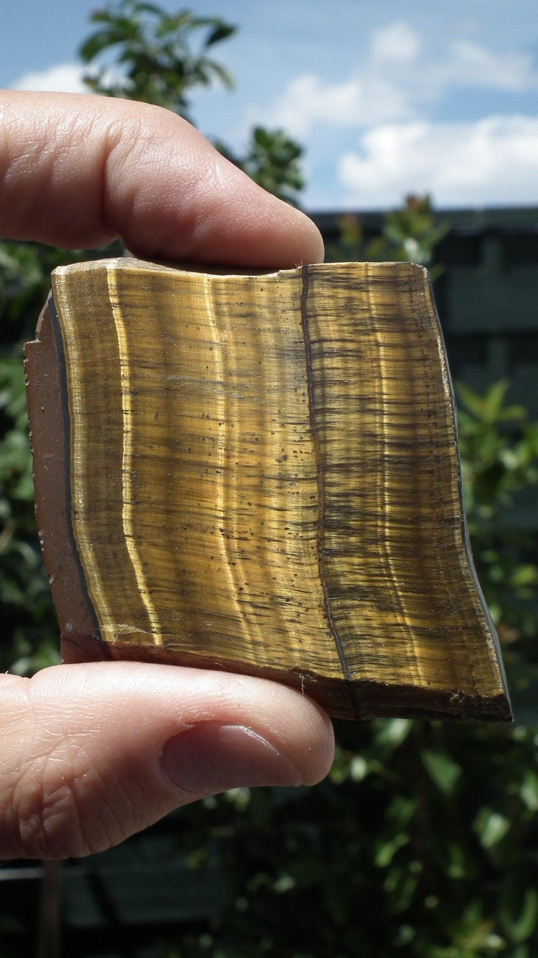 Tigereye Slab // Tiger eye stone // Tiger eye crystal