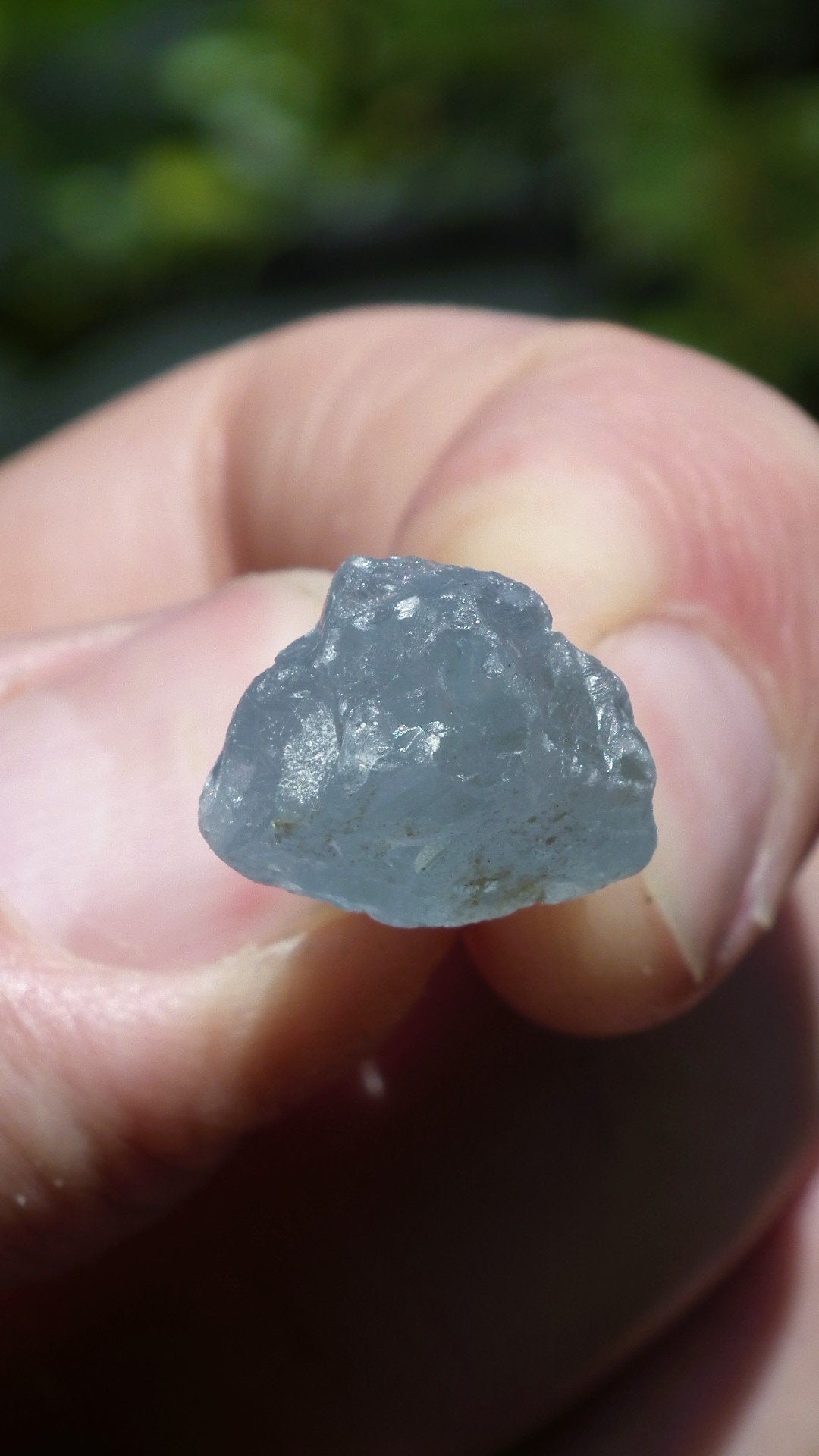 Celestite necklace / Celestite crystal / Blue celestite