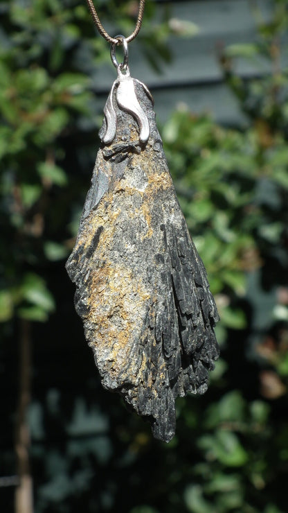 Black Kyanite pendant