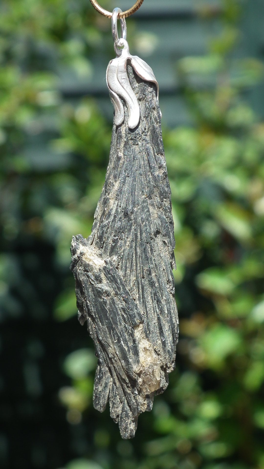 Black Kyanite pendant