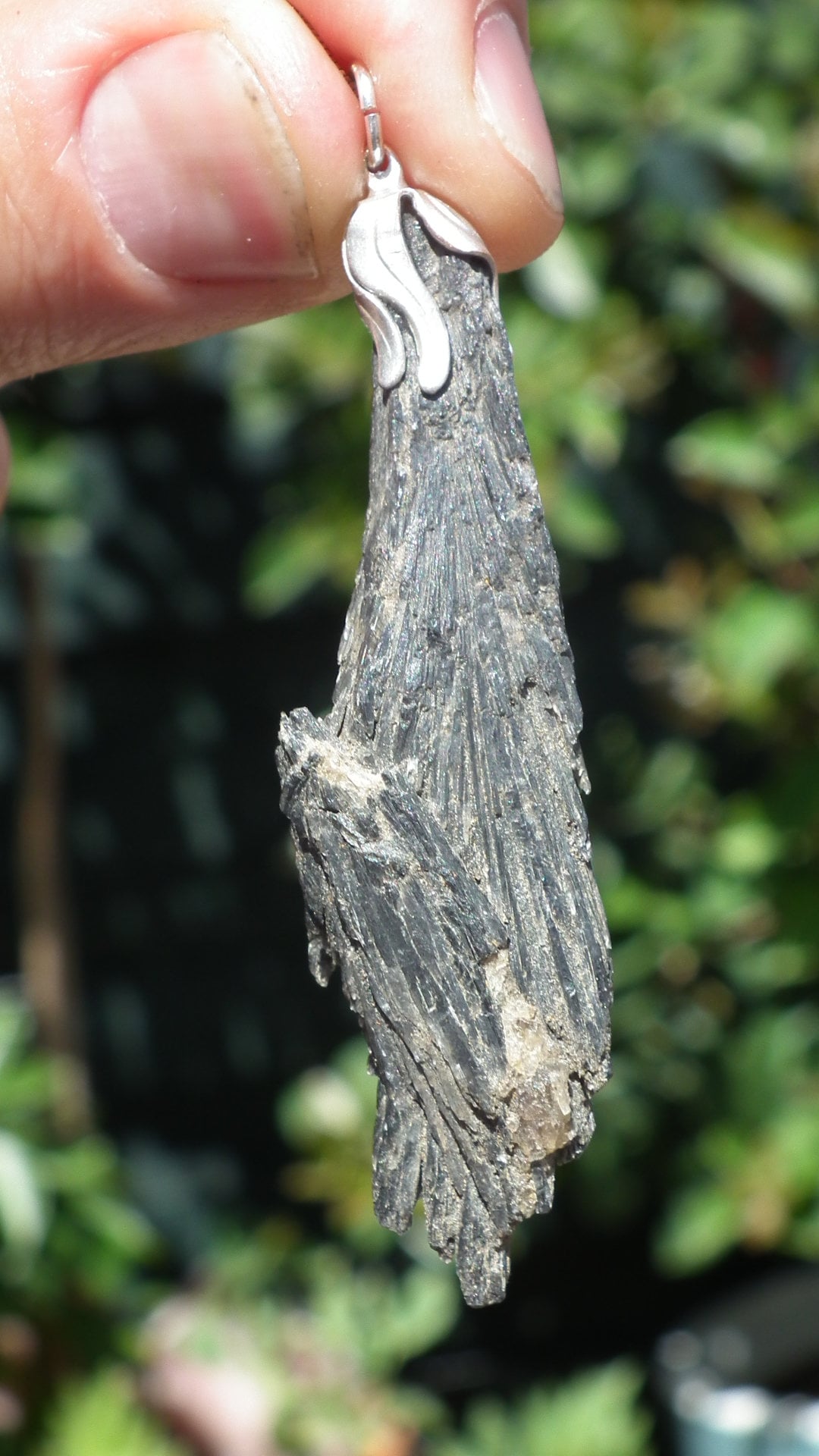 Black Kyanite pendant