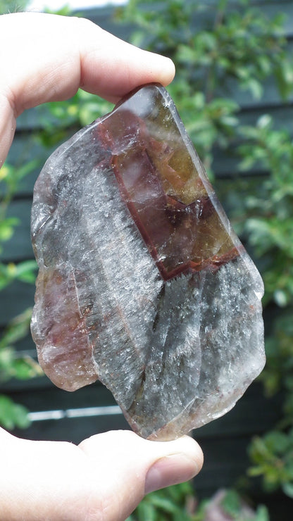 Super 7 polished freeform, Amethyst cacoxenite