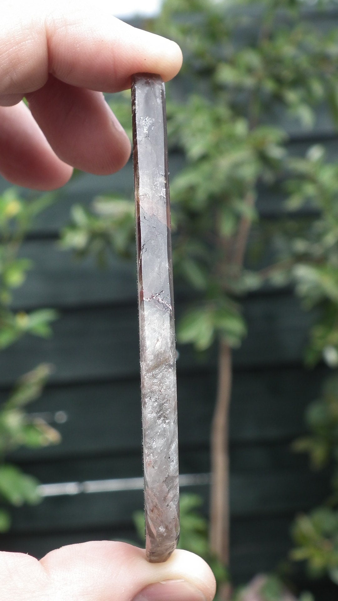 Super 7 polished freeform, Amethyst cacoxenite