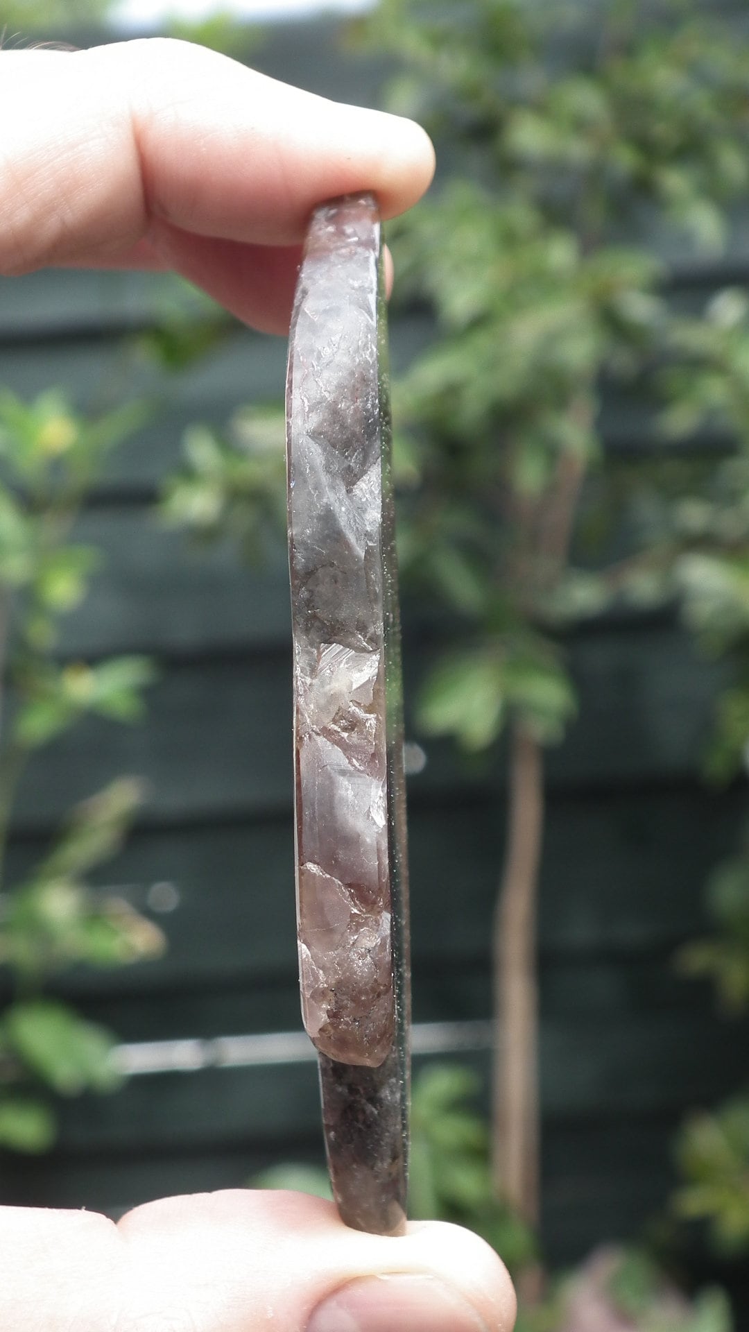 Super 7 polished freeform, Amethyst cacoxenite