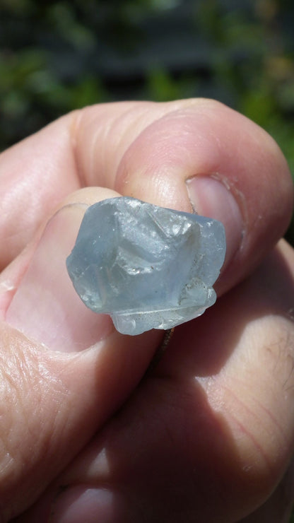 Celestite necklace / Celestite crystal / Blue celestite