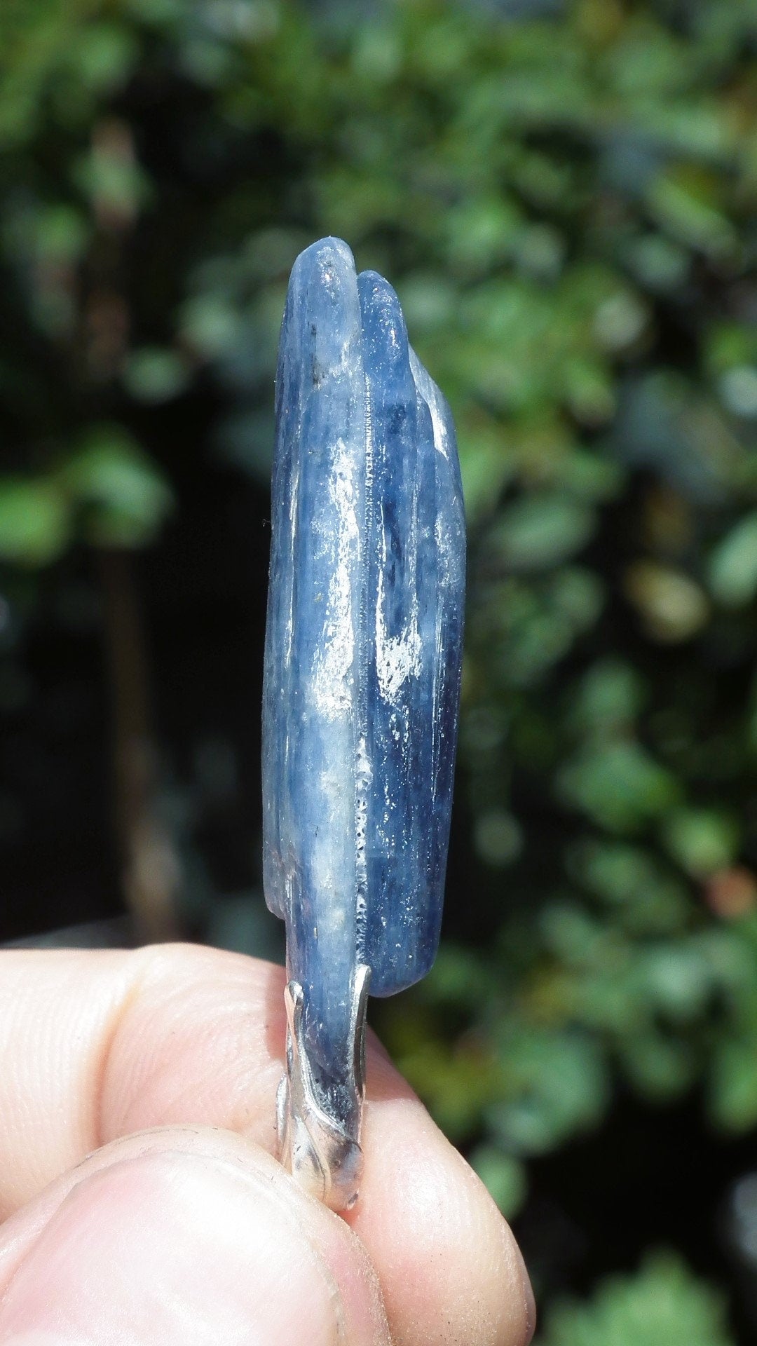 blue kyanite necklace / Polished Blue Kyanite