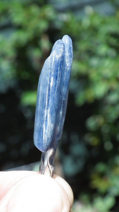 blue kyanite necklace / Polished Blue Kyanite