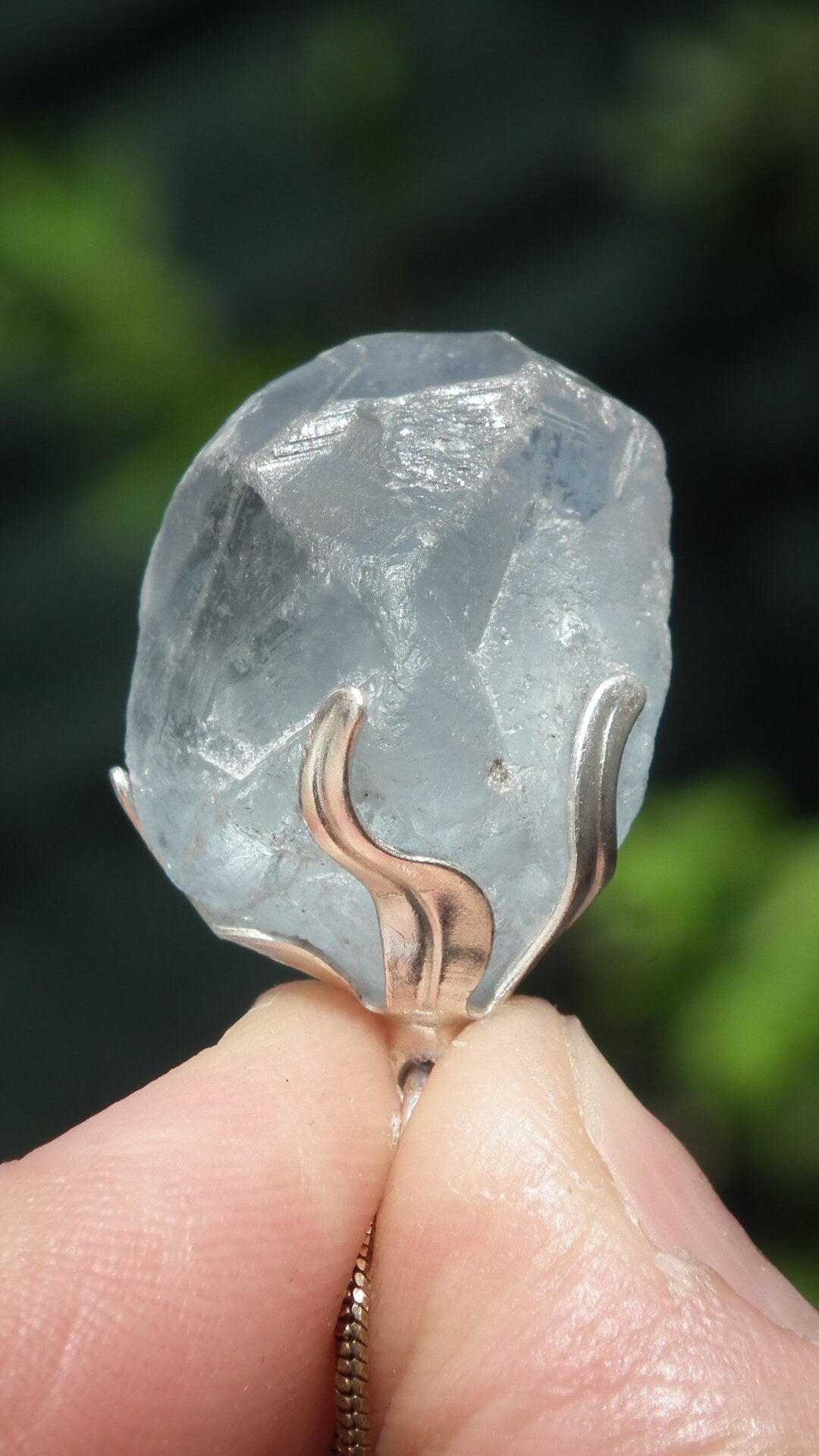 Celestite pendant