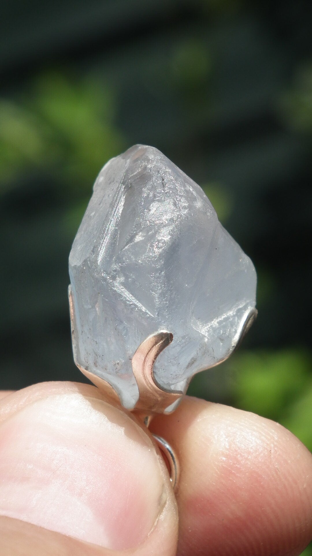 Celestite pendant